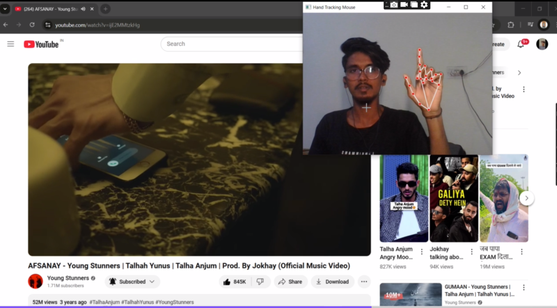 Hand Gesture Mouse